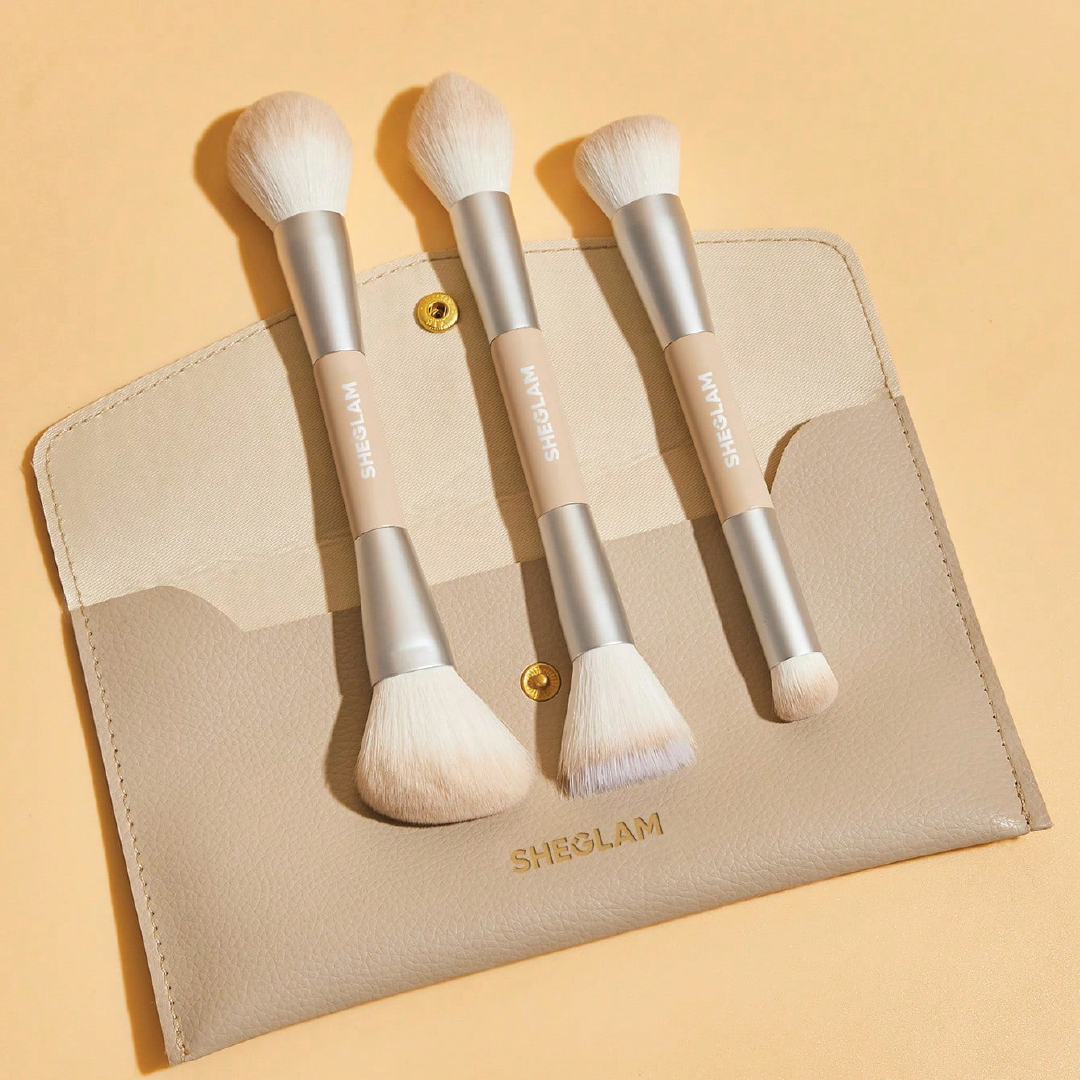 Glam 101 Face Essentials Brush Set With Bag
