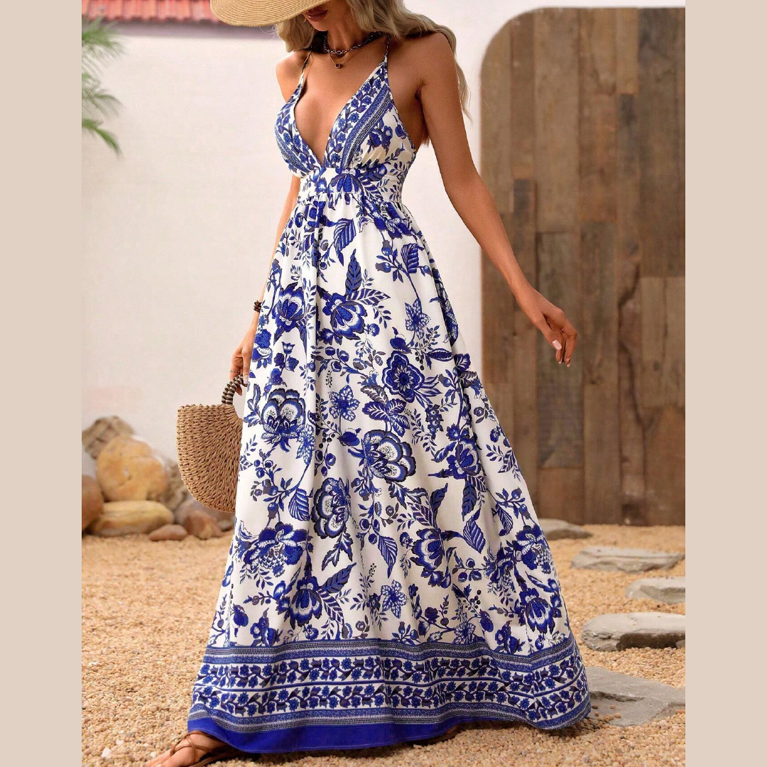 Flower Print Beach Outfit