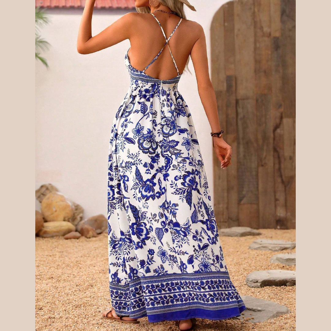 Flower Print Beach Outfit