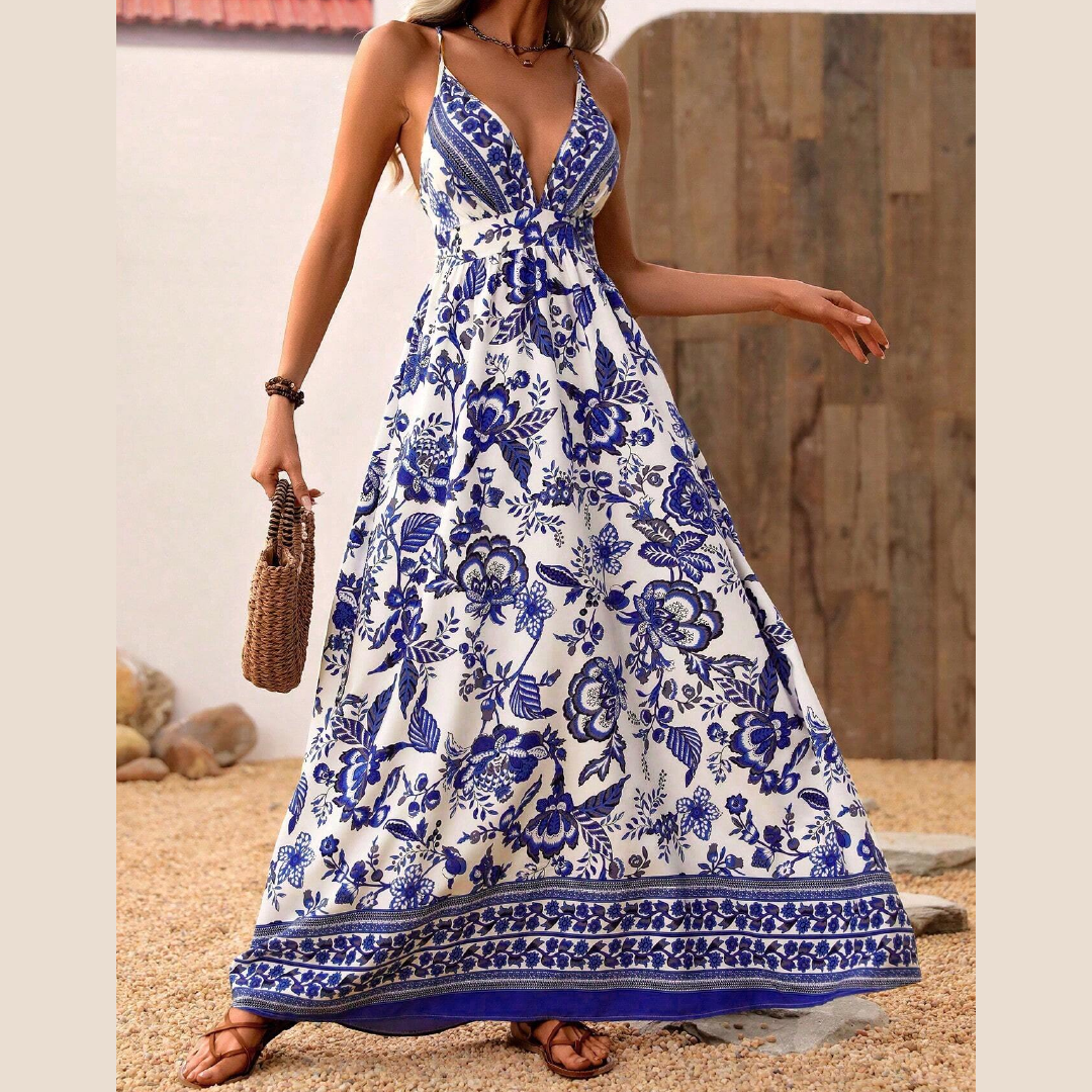 Flower Print Beach Outfit