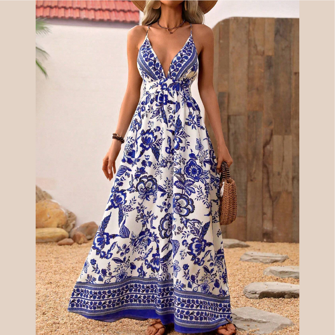 Flower Print Beach Outfit