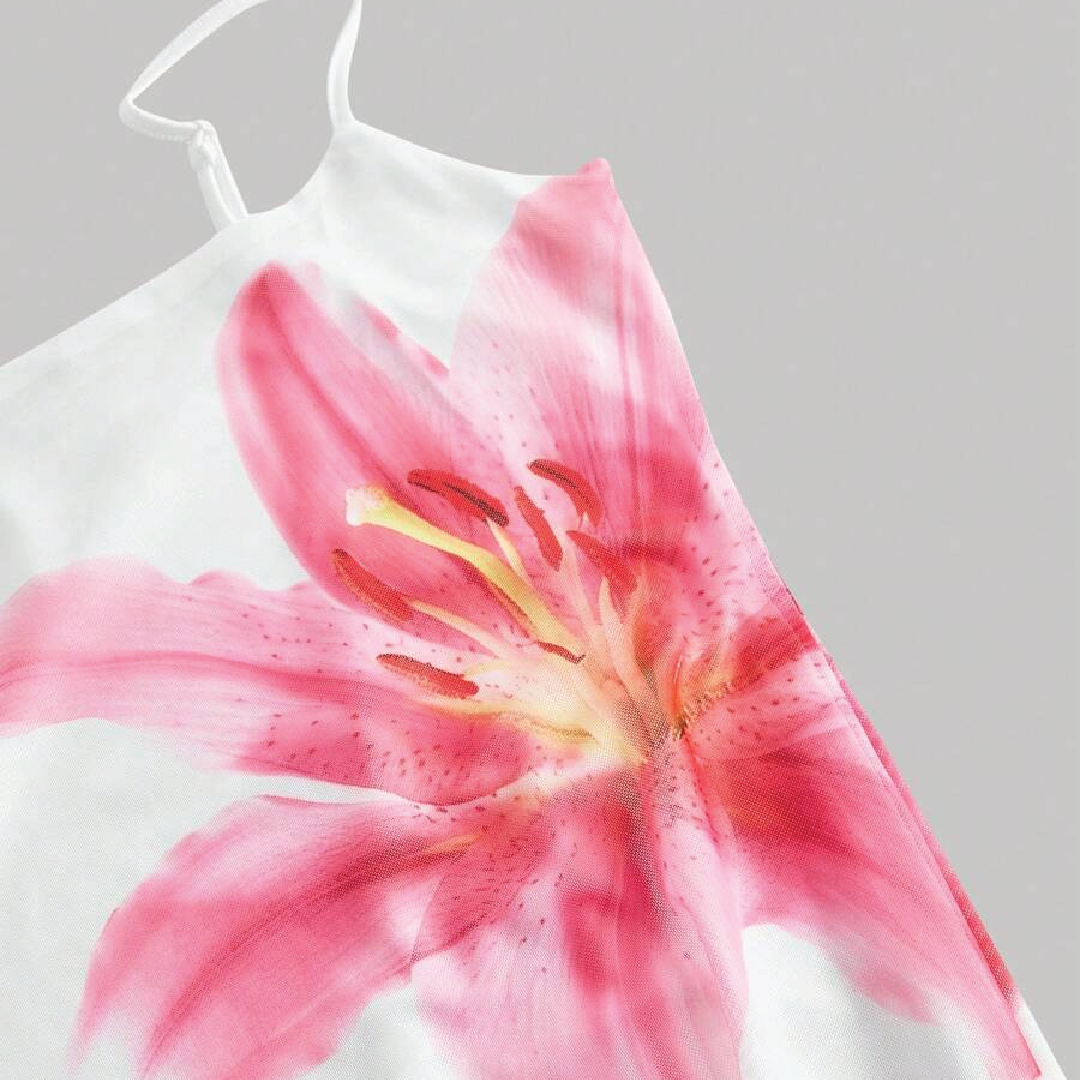 Elegant Floral Print Bodycon