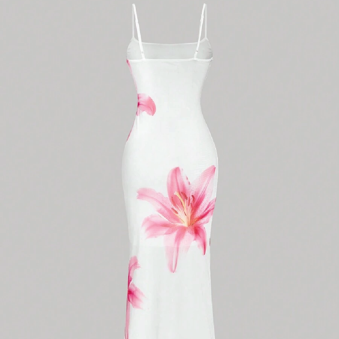 Elegant Floral Print Bodycon
