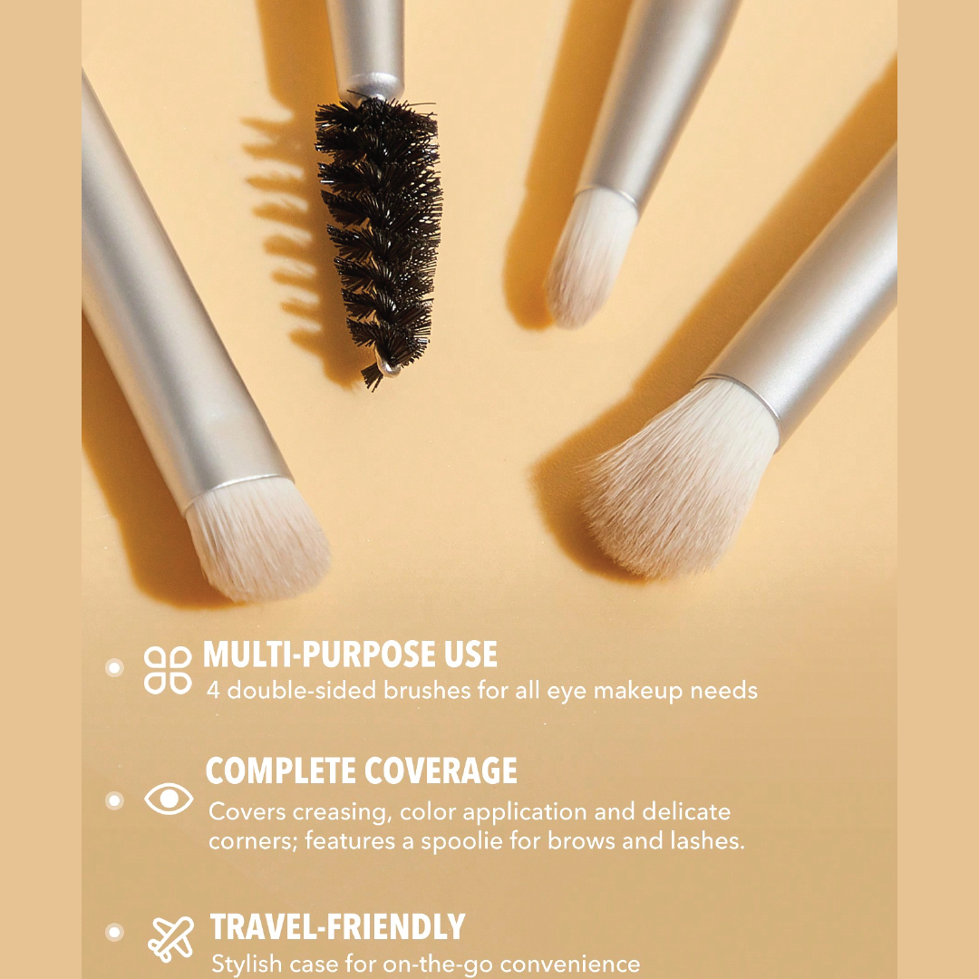 Glam 101 Face Essentials Brush Set With Bag