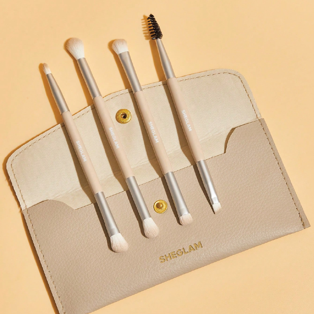 Glam 101 Face Essentials Brush Set With Bag