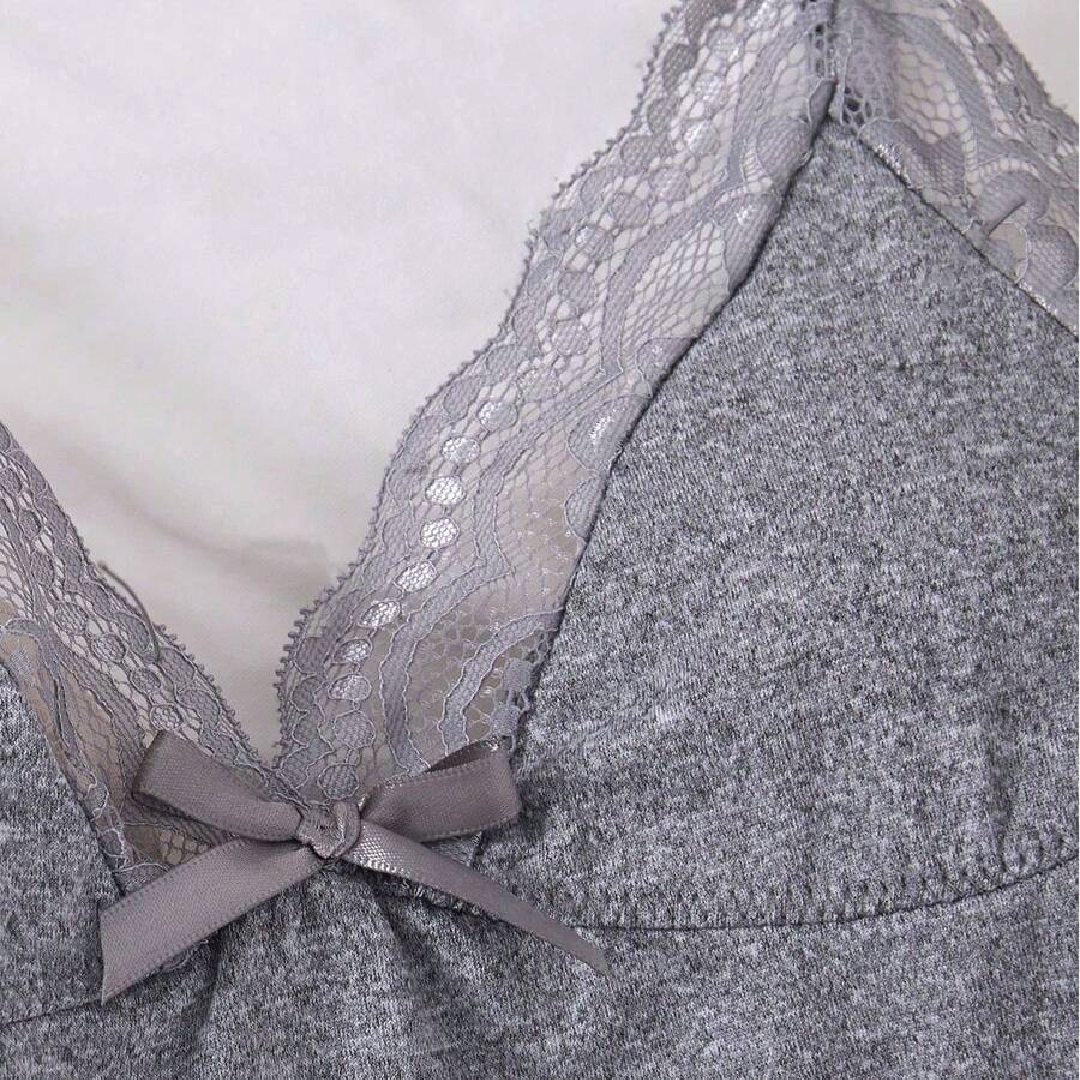 Romantic Side Slit Camisole Nightdress