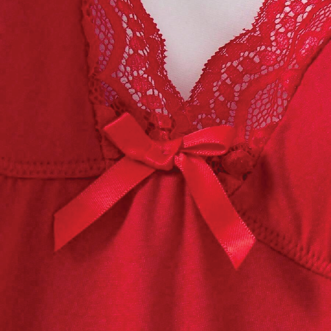 Romantic Side Slit Camisole Nightdress