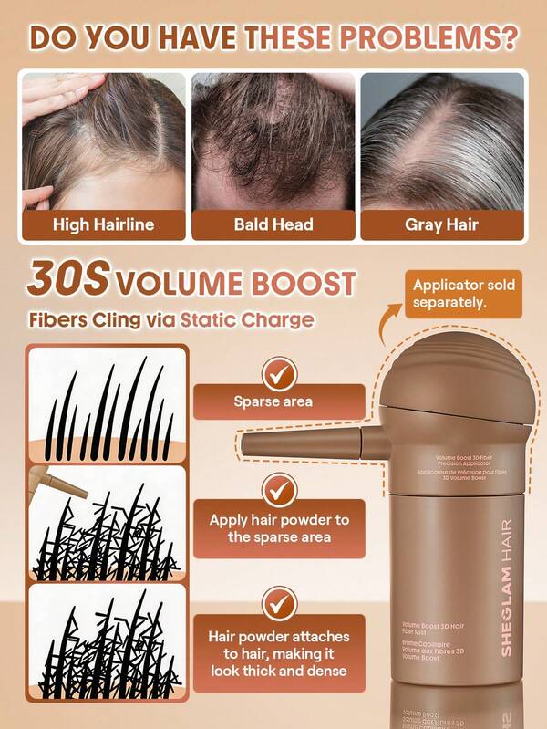 SHEGLAM HAIR Volume Boost 3D Fiber Precision Applicator