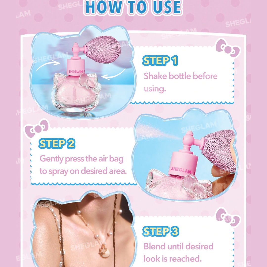 Hello Kitty｜SHEGLAM Bow-Utiful Highlighting Body Mist