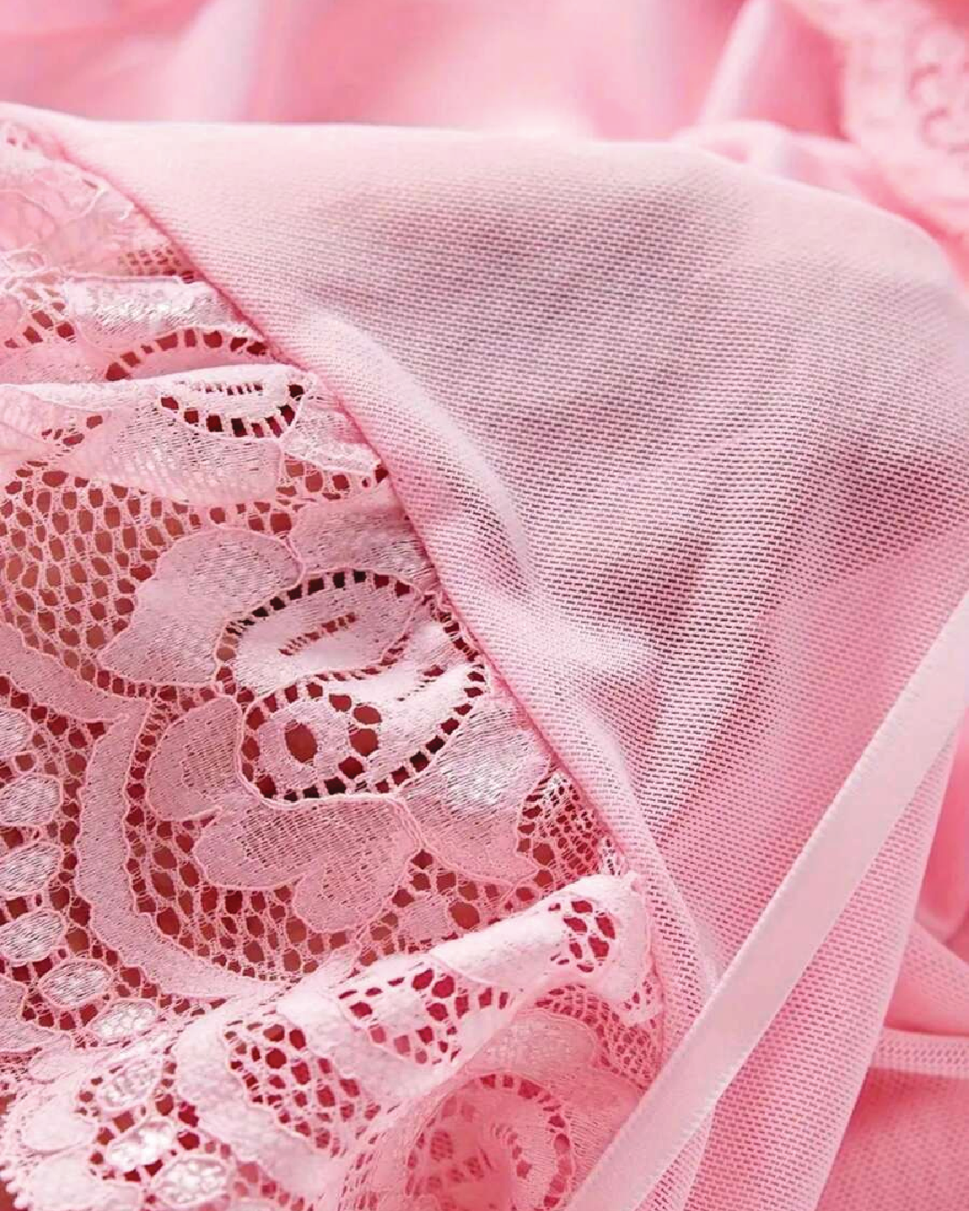 V-Neck Backless  Camisole Night Dress And Thong