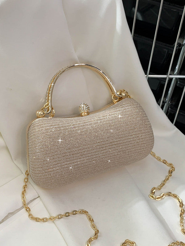 Rhinestone Decor Box Bags