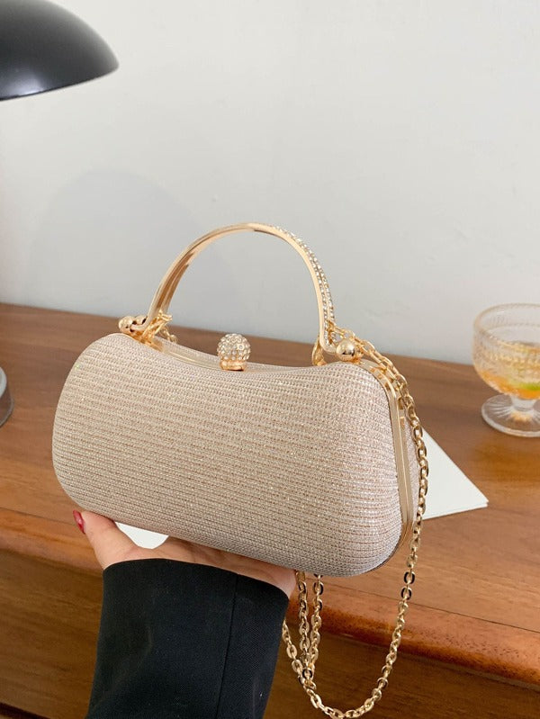 Rhinestone Decor Box Bags