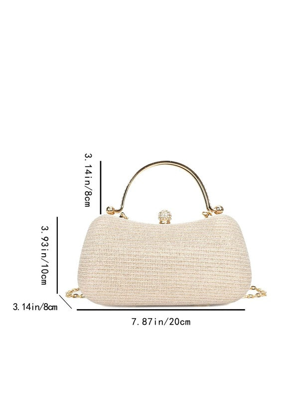 Rhinestone Decor Box Bags