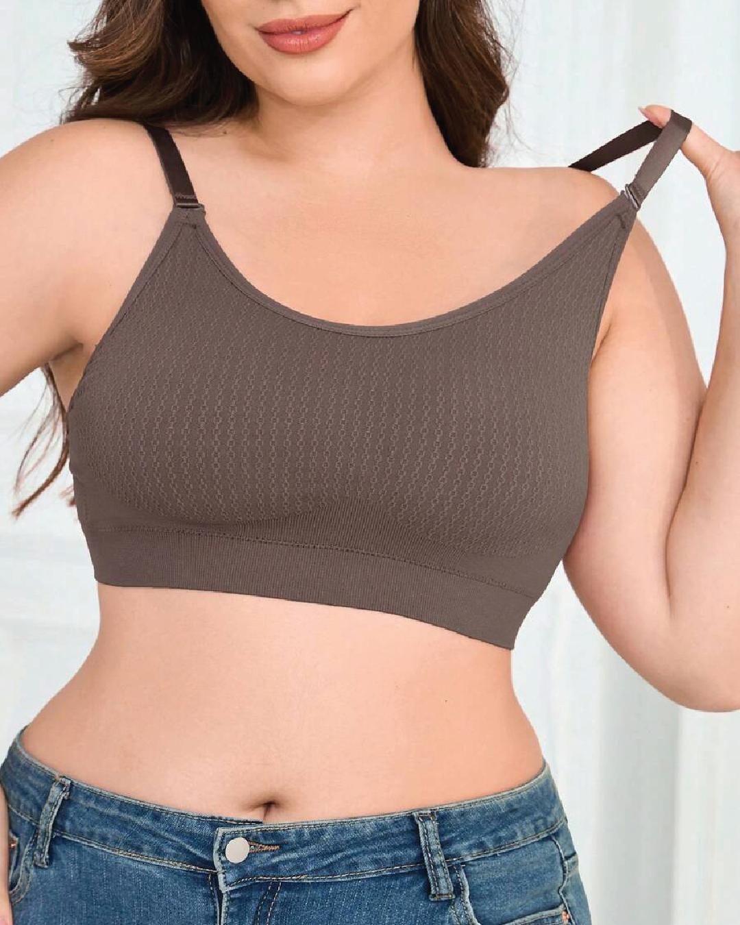 Plus Size Seamless Wireless Bras Without Padding